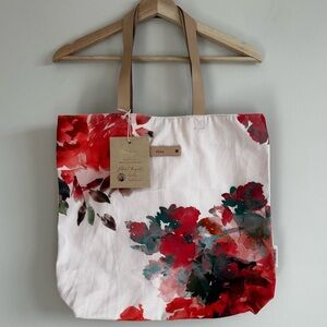 Minted Floral Bouquet Snap Tote by Lori Wemple